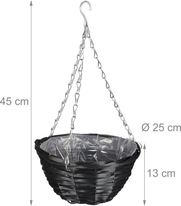 Produktbild Relaxdays Blumenampel (25 cm)