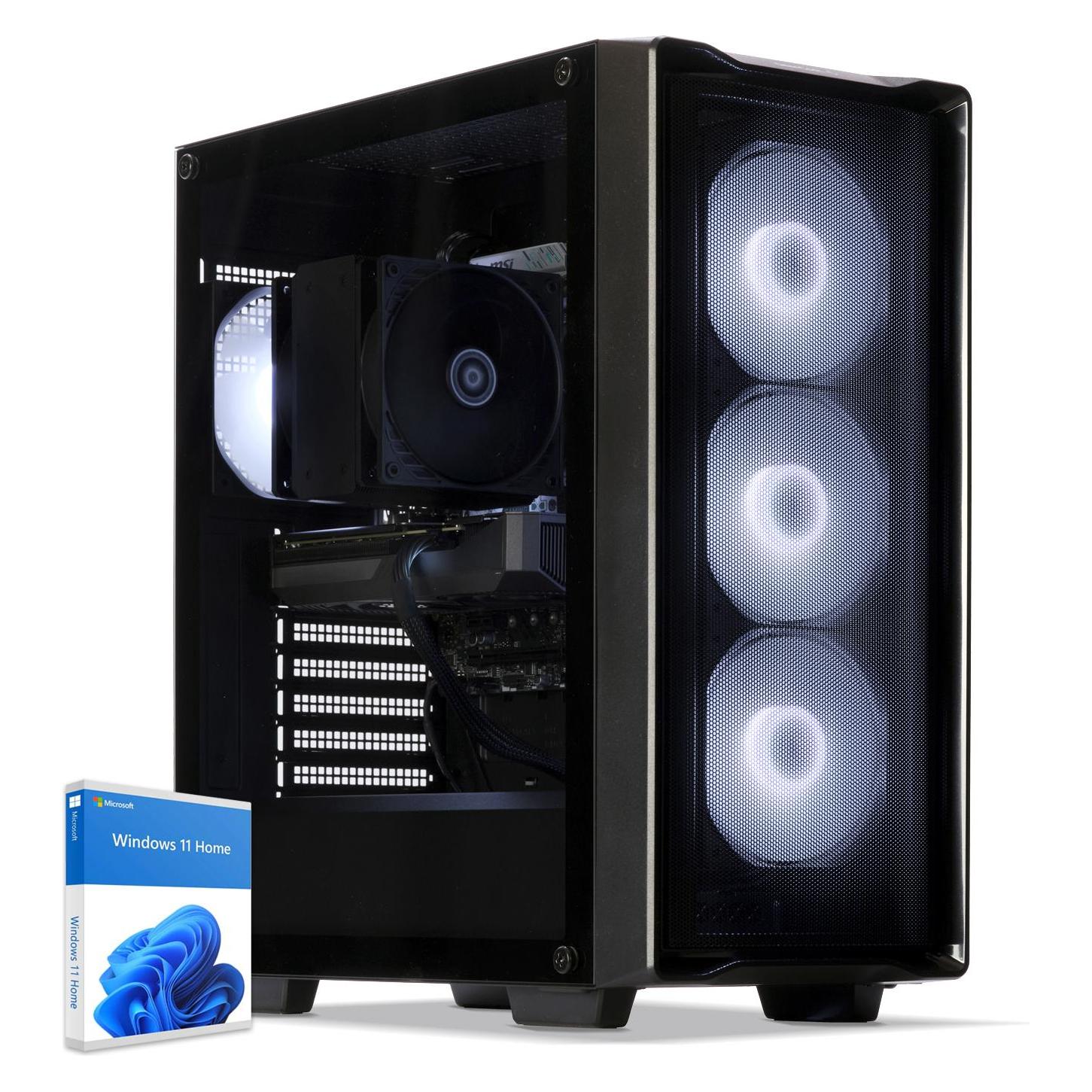 Sedatech Ultimate Gaming Pc - UCCB654I1I1HF (1000 Gb, 32 Gb, Amd Ryzen 7 5700X, GeForce Rtx 5070), Pc, Schwarz