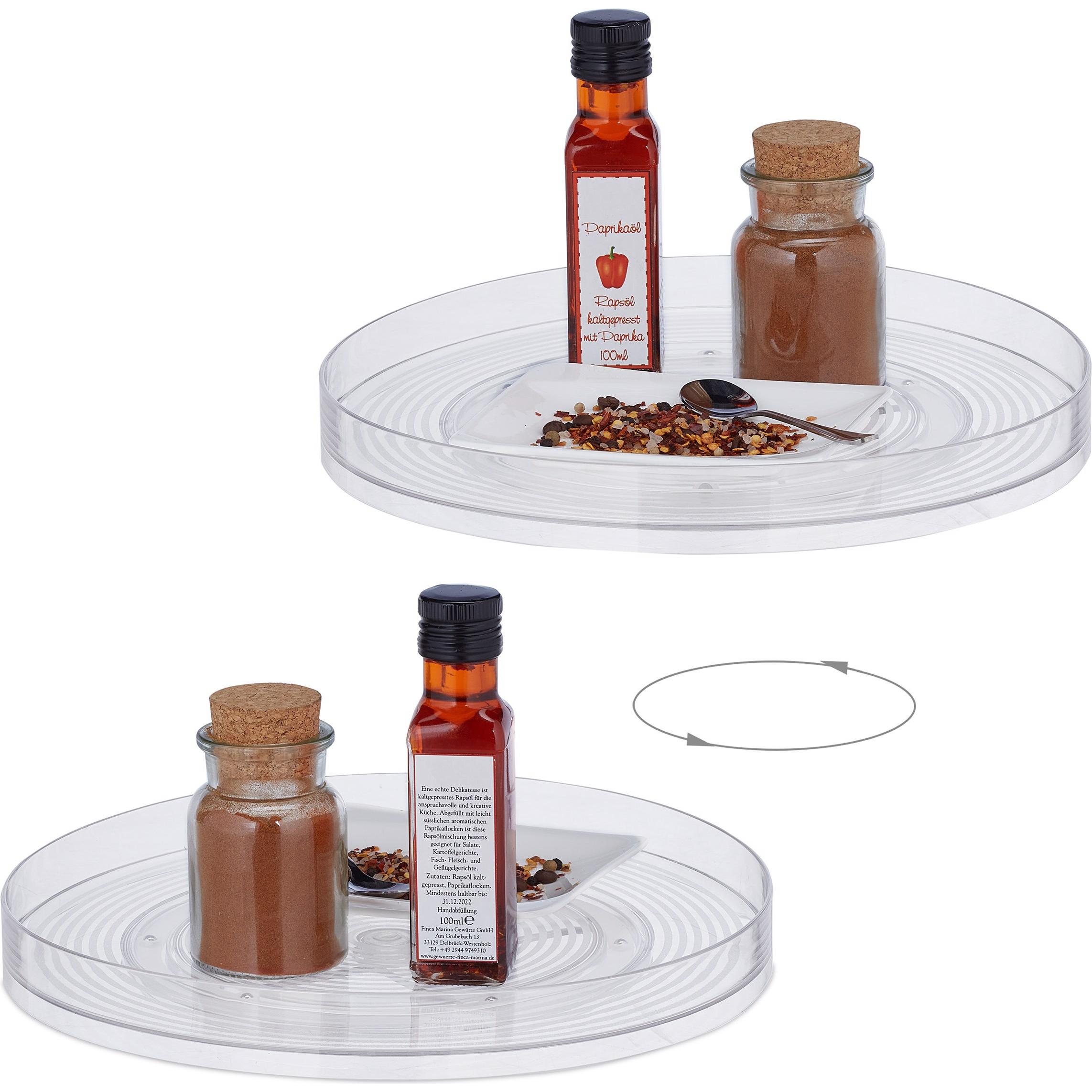 Thumbnail - Relaxdays Drehteller, Küchen Organizer, Transparent