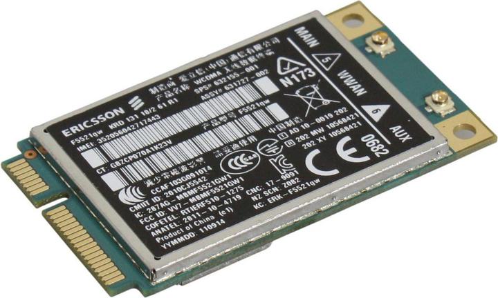 Produktbild HP hs2340 HSPA+ mobile broadband + F5521 MiniCard module