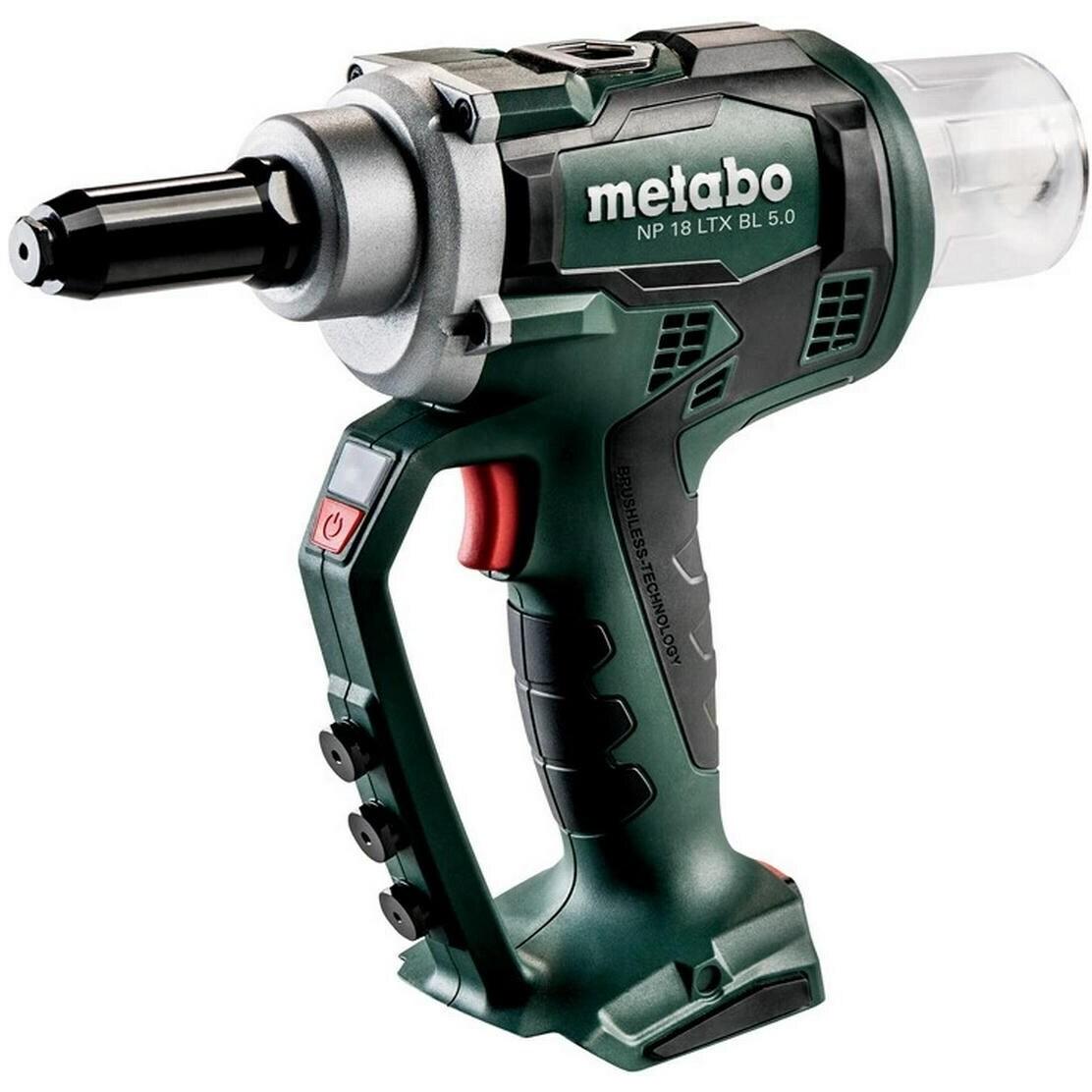 Metabo, Tacker + Nagelpistole, Akku-Blindnietpistole NP 18 LTX BL 5.0 (619002890) Karton
