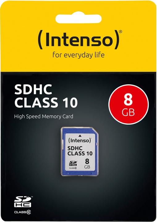 Actual product image Intenso SD Class 10 (8 GB, SDHC, U1, UHS-I)