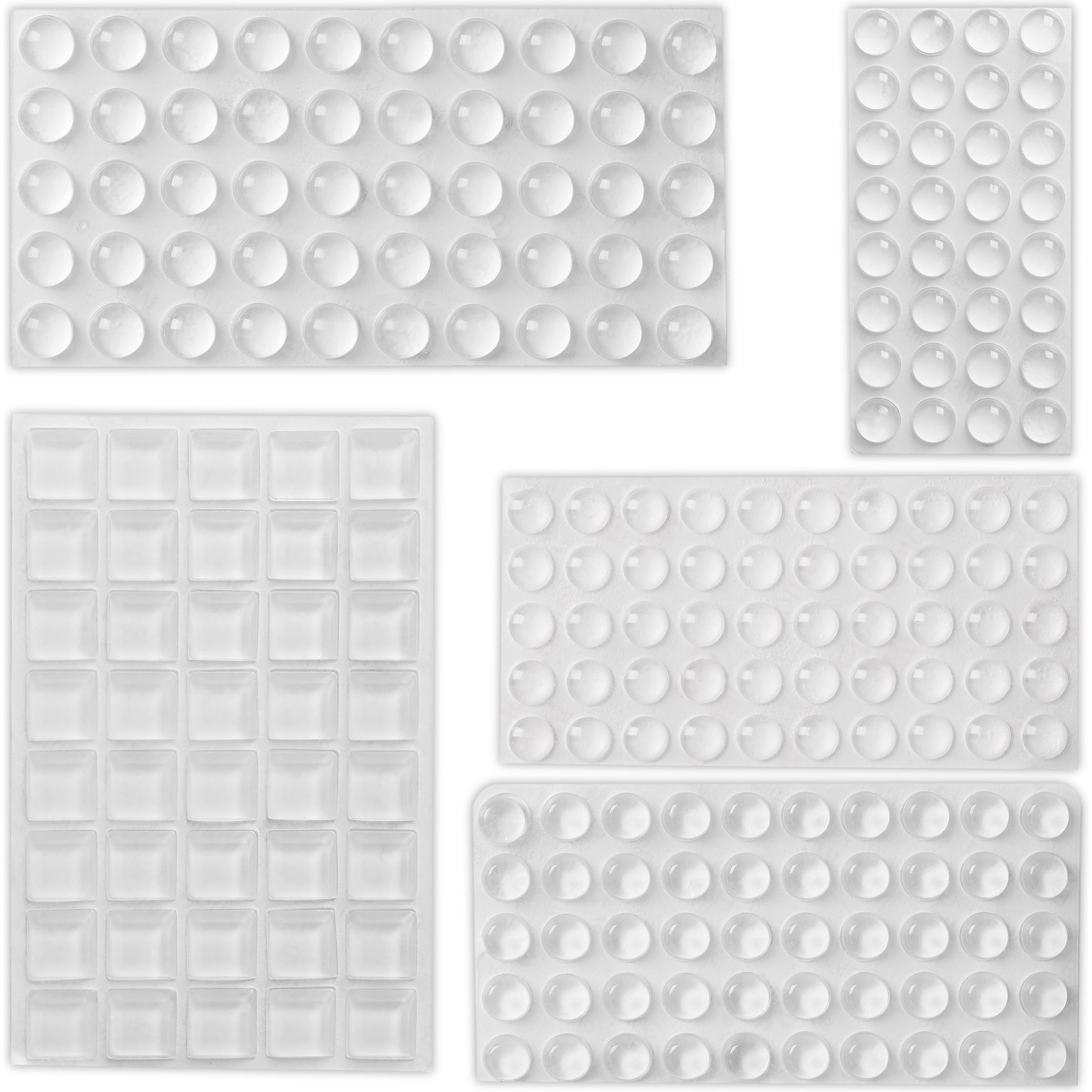 Relaxdays, Türstopper, Gummipuffer (222 Stück, 1.5 x 1.5 x 0.5 cm)