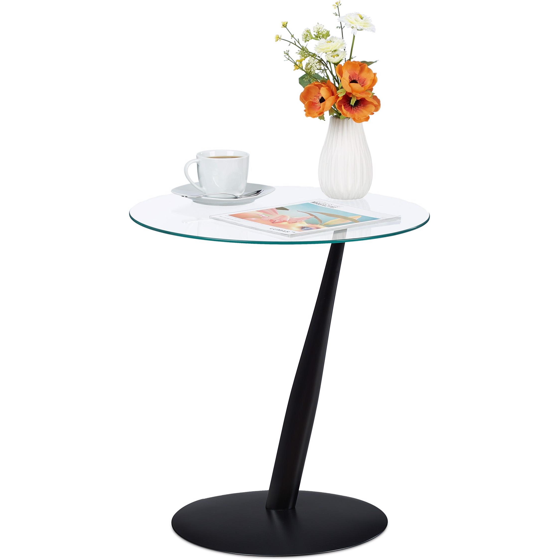 Relaxdays, Couchtisch + Beistelltisch, Brennan (45 x 45 x 49 cm)