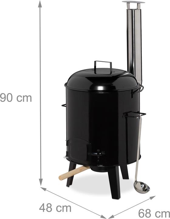 Produktbild Relaxdays Gulaschkanone (48 cm)