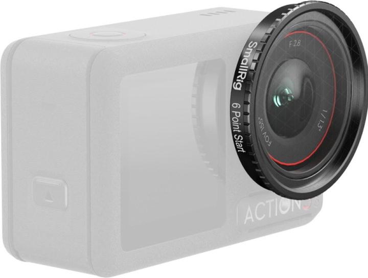 Actual product image SmallRig 5839 Attachable Star Cross Filter (6 Points) for DJI Osmo Action 5 Pro / 4