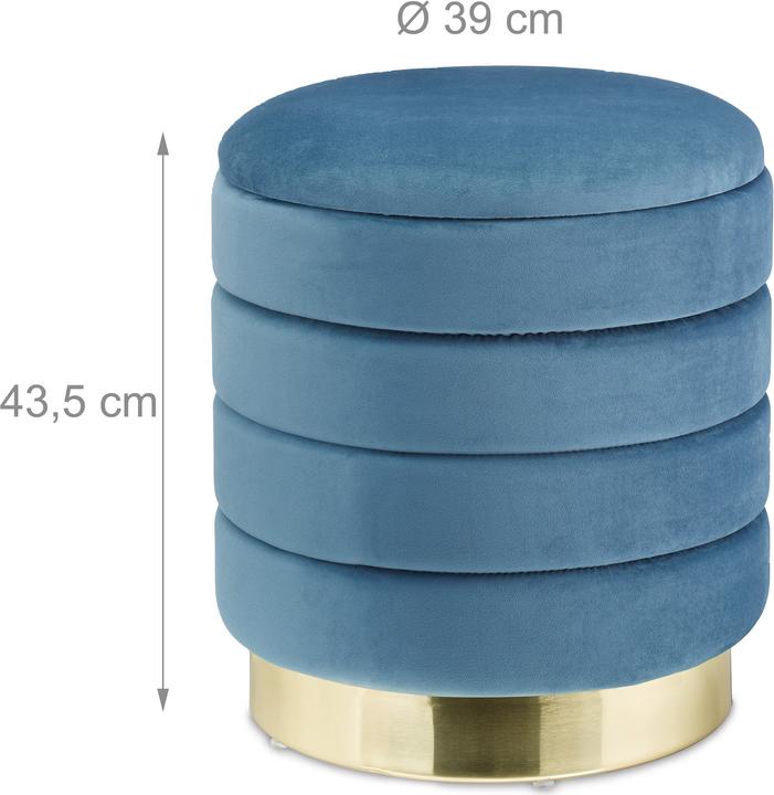 Produktbild Relaxdays Samthocker