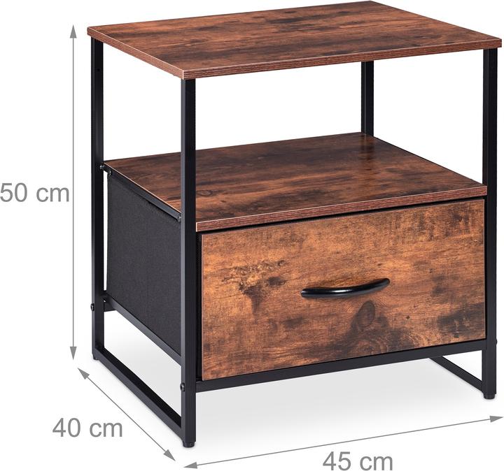 Image du produit Relaxdays Tables de chevet (45 x 40 x 50 cm)