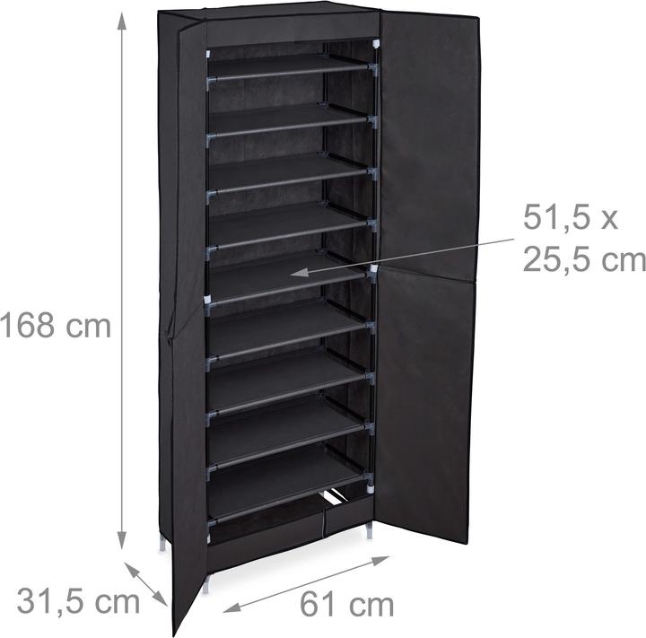 Actual product image Relaxdays Stan (61 x 31.5 x 168 cm)