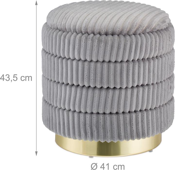 Produktbild Relaxdays Samthocker