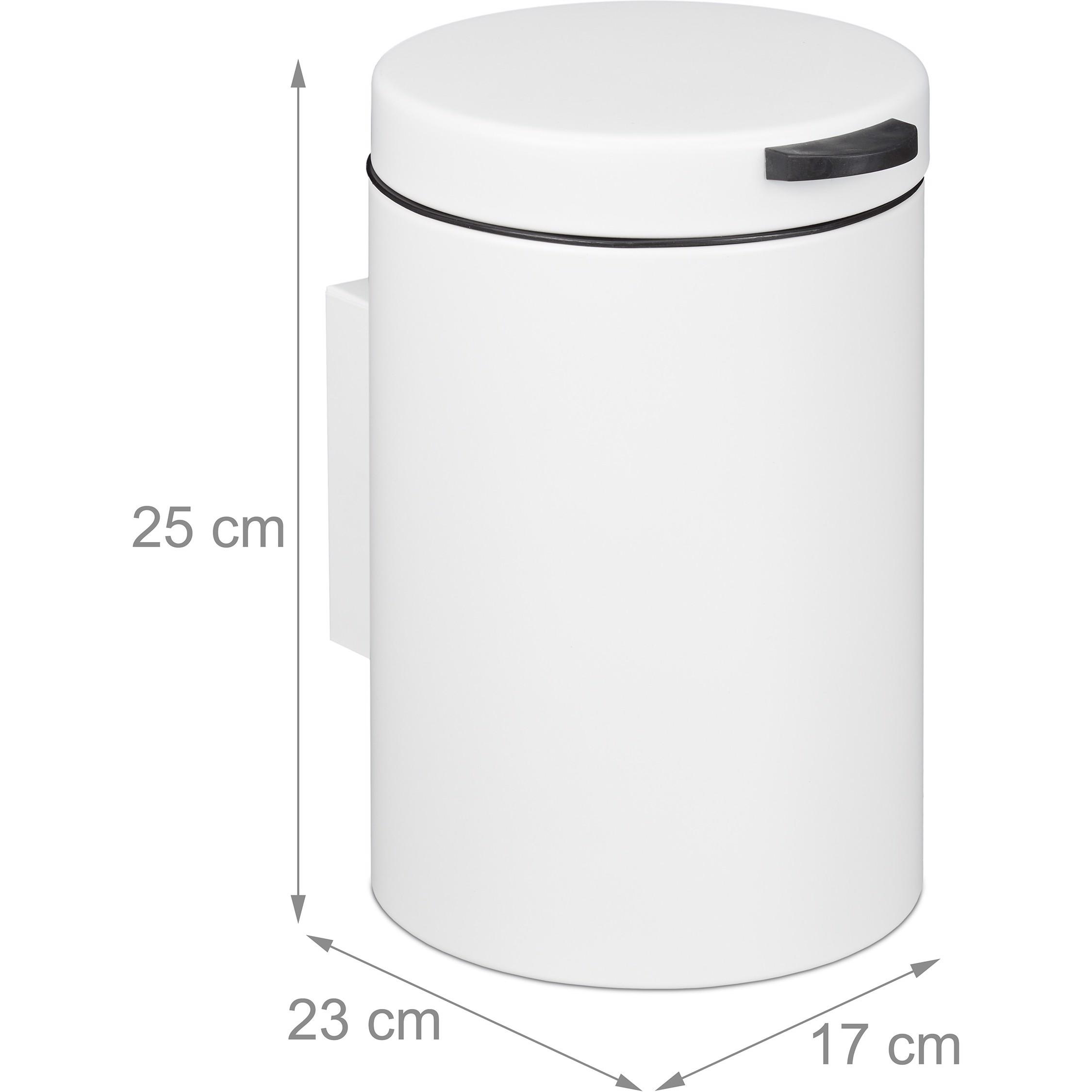 Thumbnail - Relaxdays Kosmetikeimer, Abfalleimer, Weiss