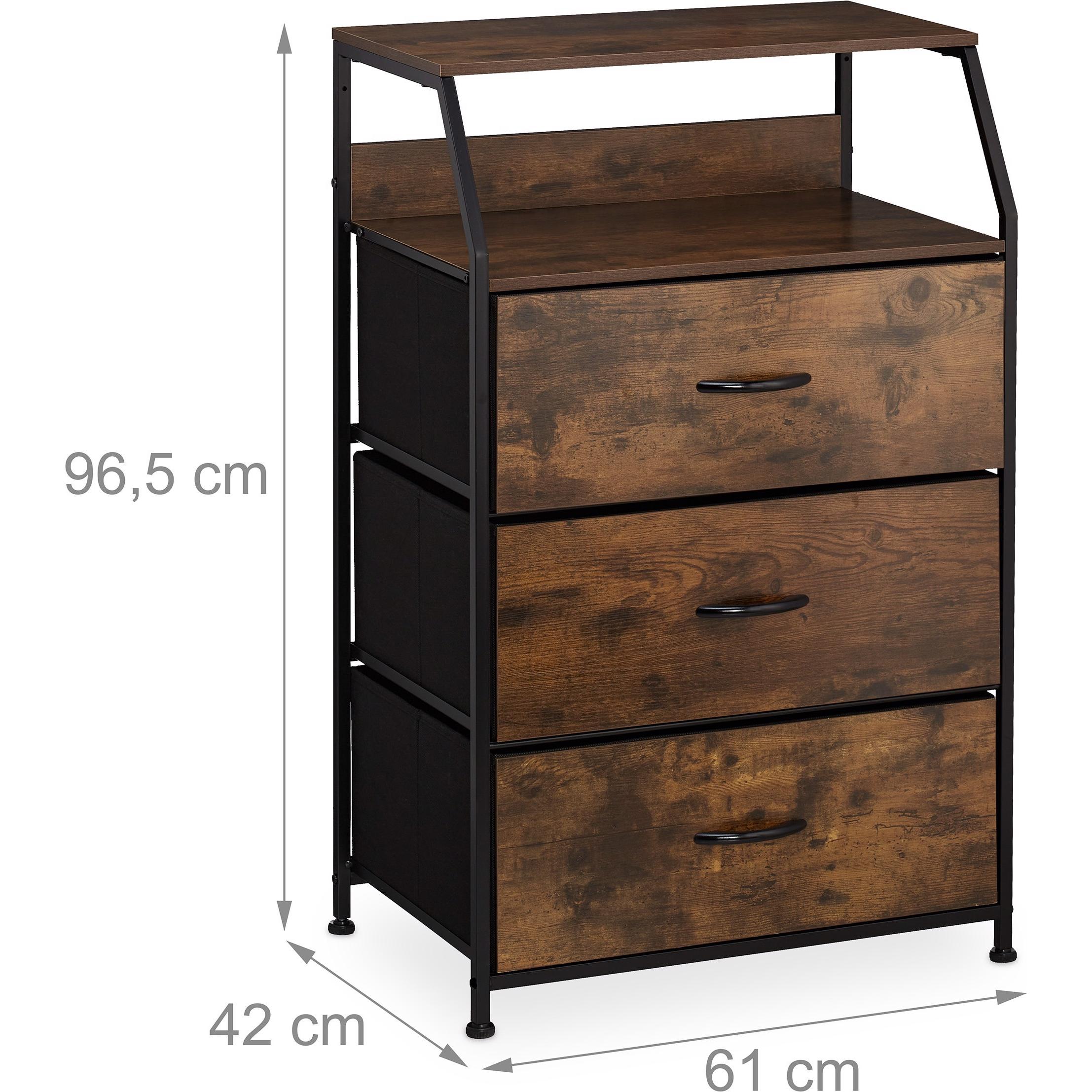 Thumbnail - Relaxdays, Kommode + Sideboard, Kommode (61 x 42 x 96.5 cm)