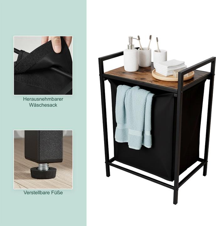 Actual product image Relaxdays laundry bin (65 l)
