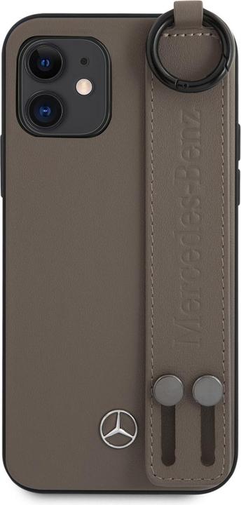 Image du produit Mercedes-Benz Etui en cuir avec sangle pour la main (Apple iPhone 12 mini)