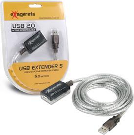 Actual product image Hamlet 5-metre Usb 2.0 Extender Extension with Active Repeater (5 m, USB 2.0)