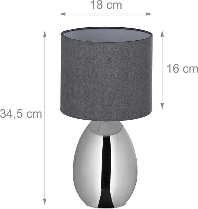 Image du produit Relaxdays Lampe de chevet (E14)