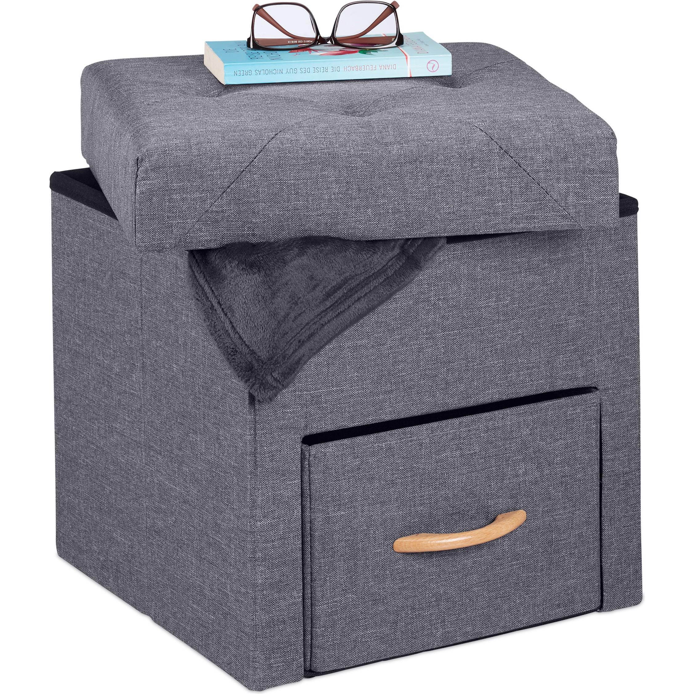 Relaxdays, Hocker + Pouf, Sitzhocker