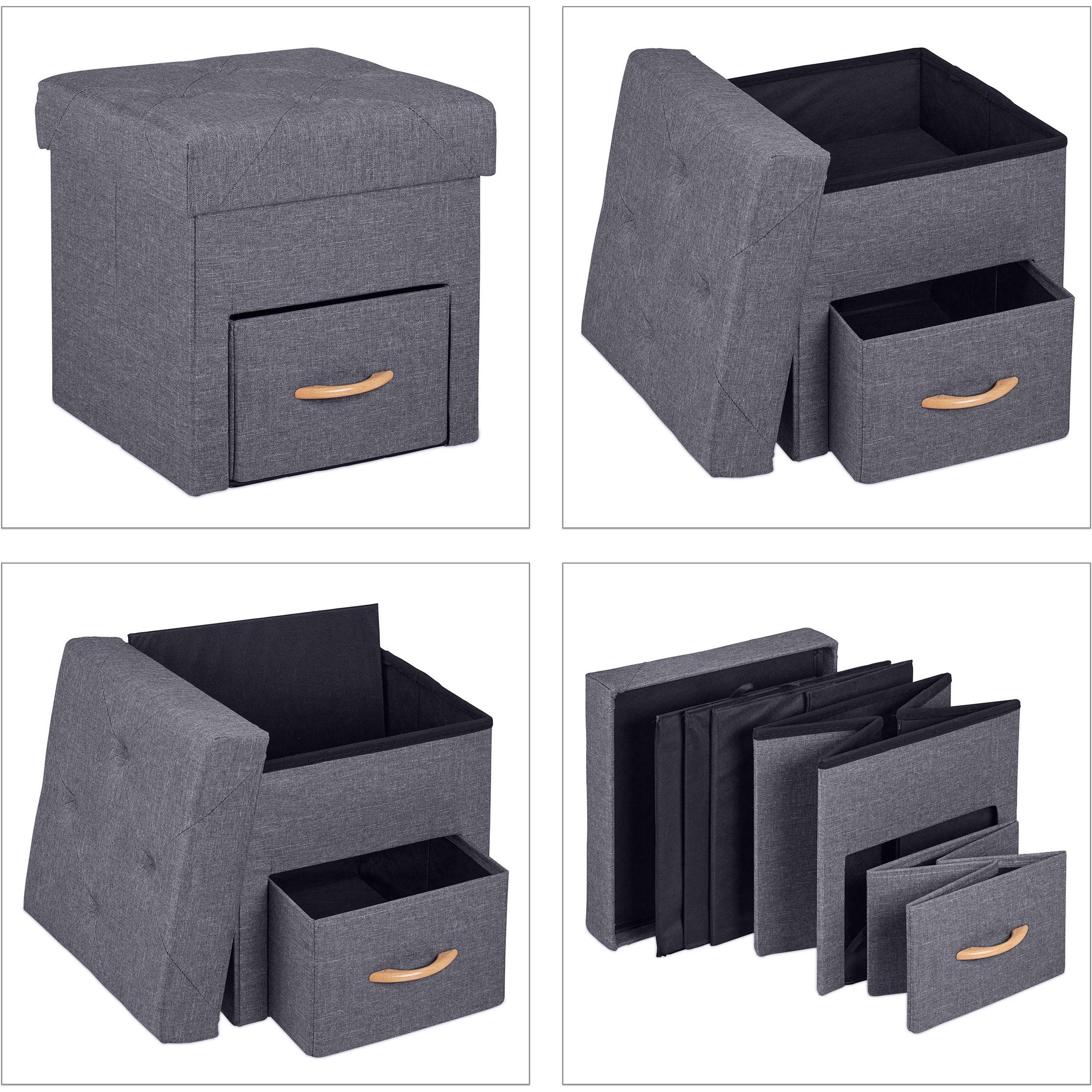 Thumbnail - Relaxdays, Hocker + Pouf, Sitzhocker