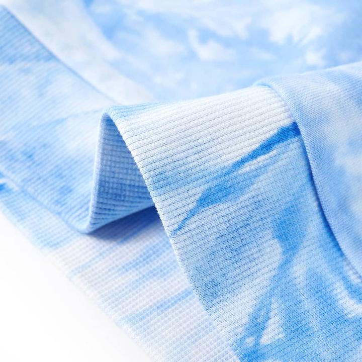 Actual product image VidaXL Children's sweatshirt light blue 128,Material: 85 % cotton. 15 (128)
