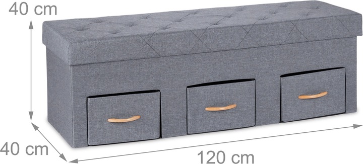 Immagine prodotto Relaxdays Panca contenitore (120 cm)