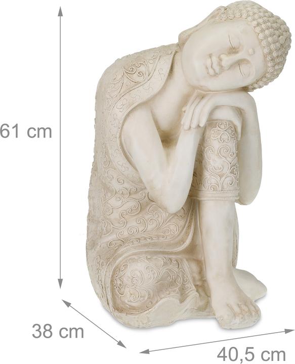 Actual product image Relaxdays Buddha figure