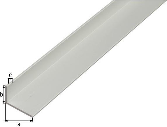 Actual product image Alberts Aluminium angle profile 2000/40x 20mm silver-coloured
