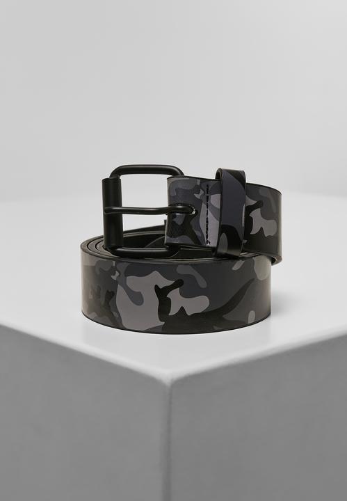 Actual product image Urban Classics Synthetic Leather Camo Belt - 16373 (S, M)
