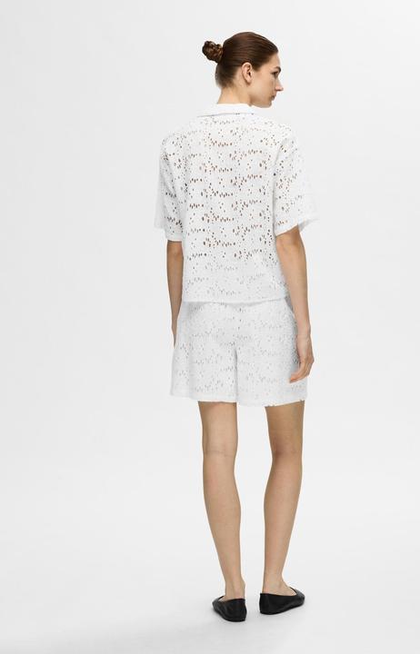 Image du produit Selected Broderie Anglaise Chemise à manches courtes (42)