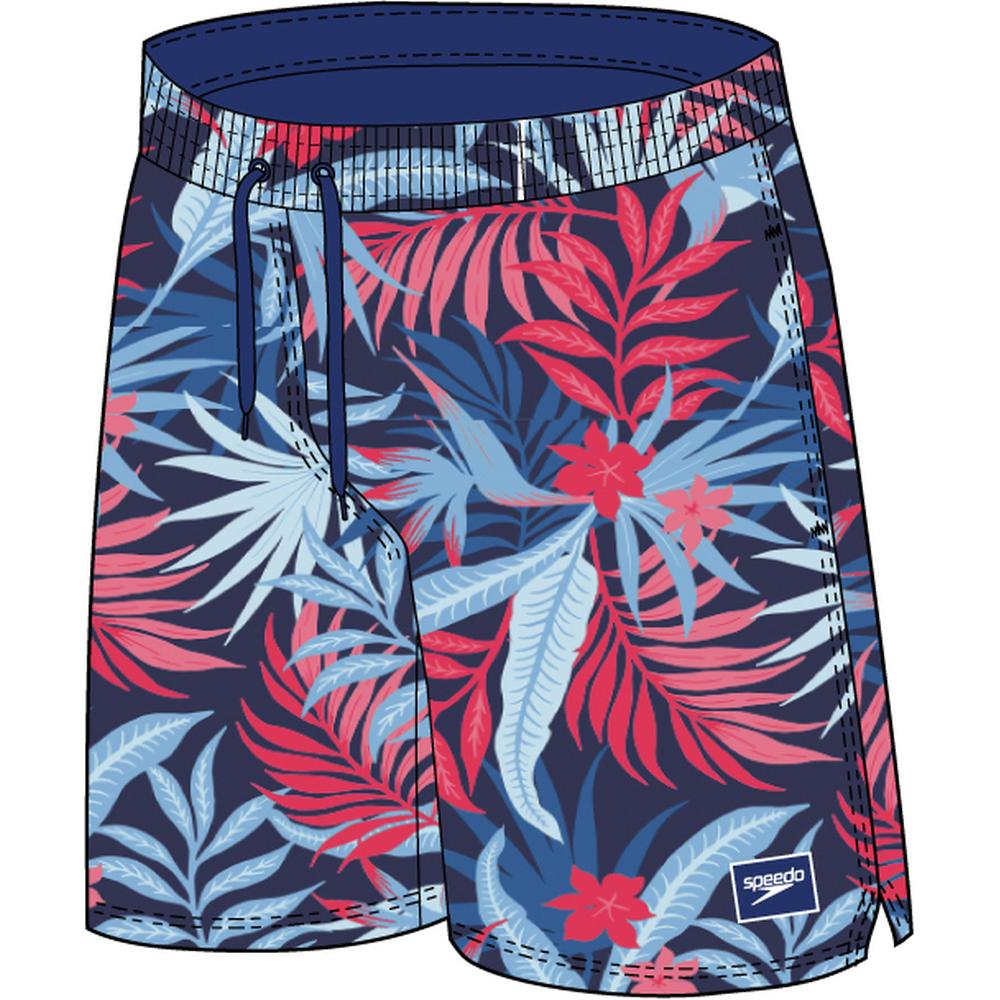 Speedo, Herren, Badehose, sna print volley 17 watershort, Blau, (L)