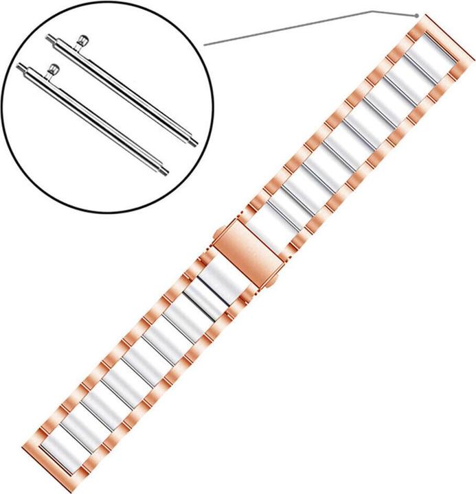 Actual product image Strap-it Steel bracelet (22 mm, Stainless steel, Xiaomi Mi Watch)