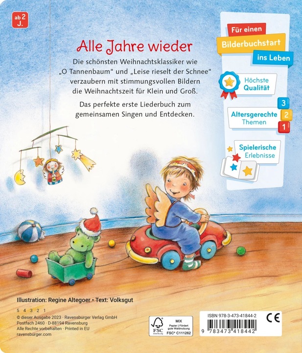 Produktbild Ravensburger Meine liebsten Weihnachtslieder (Deutsch, Volksgut, 2023)