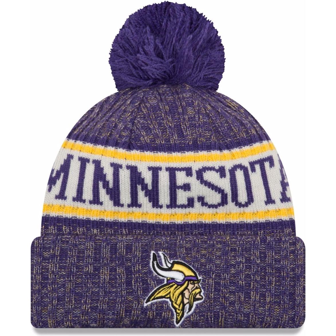 New Era, Herren, Mütze, NFL Sideline Bobble Minnesota Vikings, Mehrfarbig