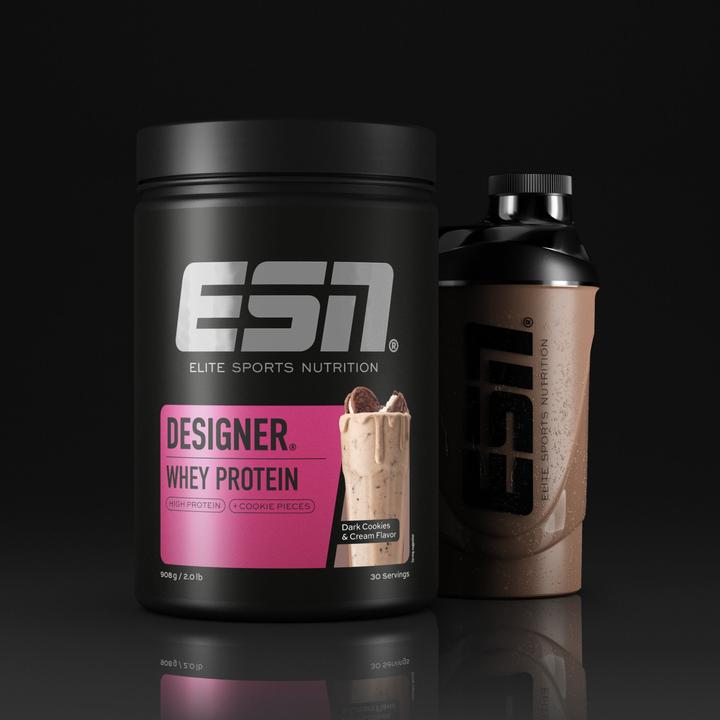 Actual product image ESN Designer Whey Protein (Cookies and Cream, 1 pcs., 908 g)