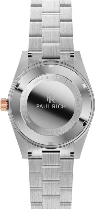 Produktbild Paul Rich PR-47456 Herrenuhr Crown Legacy Silver Rose Gold Aventurine Blue 40mm 5ATM (Analoguhr, 40 mm)