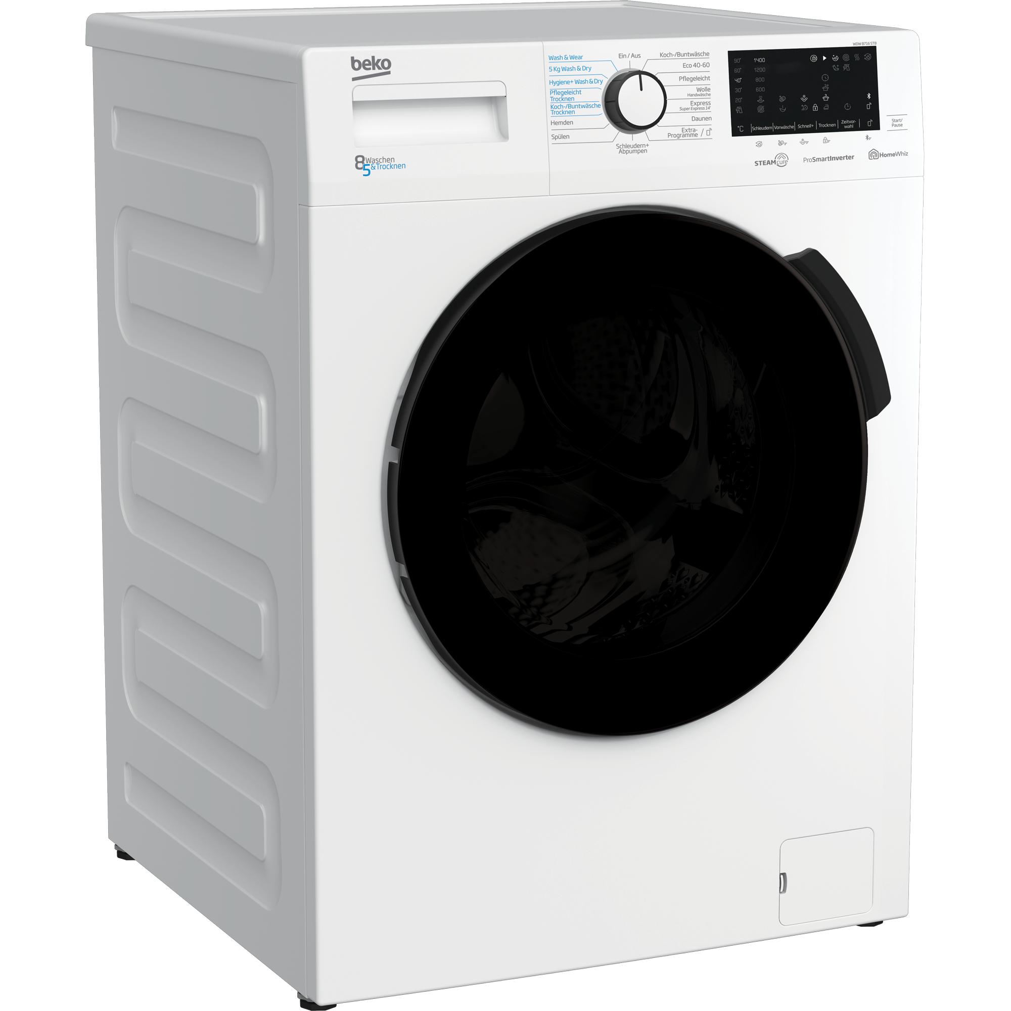 Thumbnail - Beko WDW 8716 STB, Waschtrockner, Weiss
