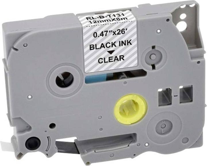 Produktbild Renkforce Schriftband RF-LT-BTZe131 Kompatibel ersetzt Brother TZe-131 12 mm B (1.20 cm, Transparent)