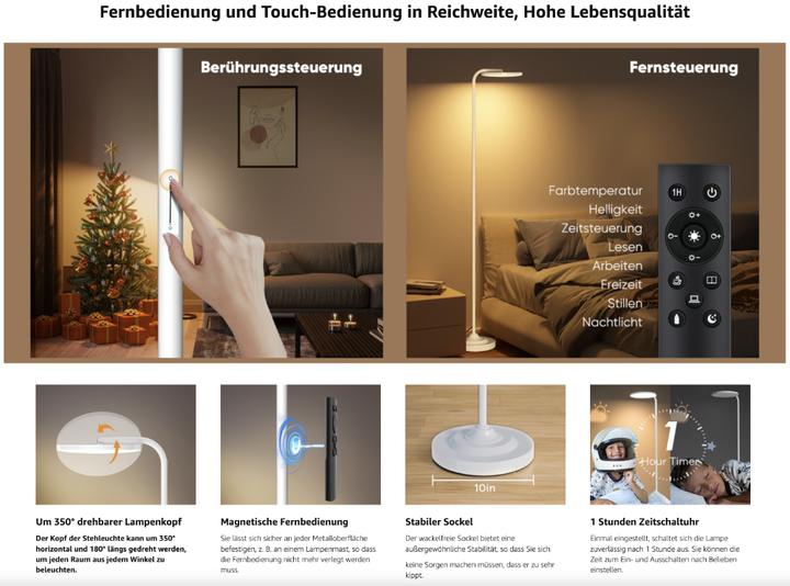 Image du produit LS LED Stehleuchte Circle Weiss
