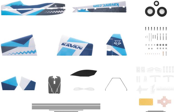 Image du produit Kavan savage max bleu flyer de parc acrobatique 3d en epp (Voltige)