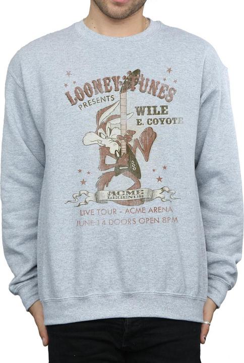 Immagine prodotto Looney Tunes Wile E Coyote Guitar Felpa Uomo (L)