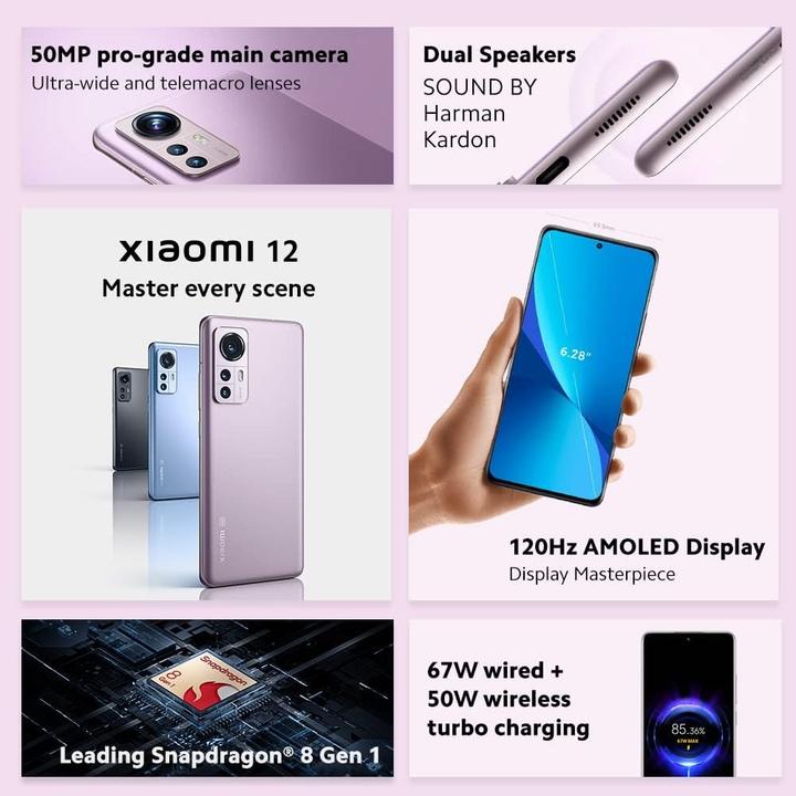 Produktbild Xiaomi 12 (256 GB, Grau, 6.28")