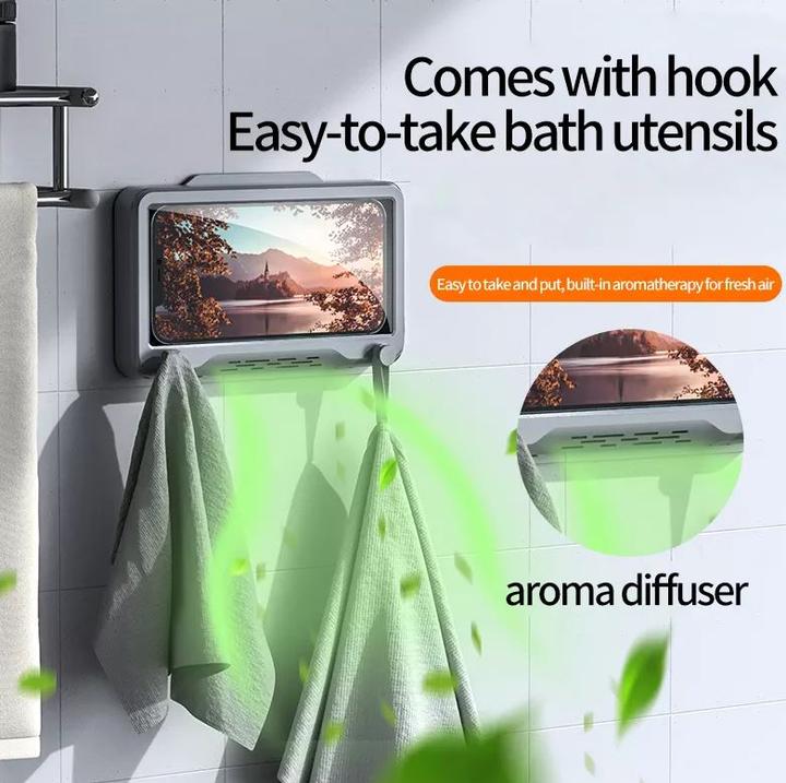 Actual product image PhoneLook Smartphone attachment anti-fog splash-proof for bathroom & bathtub