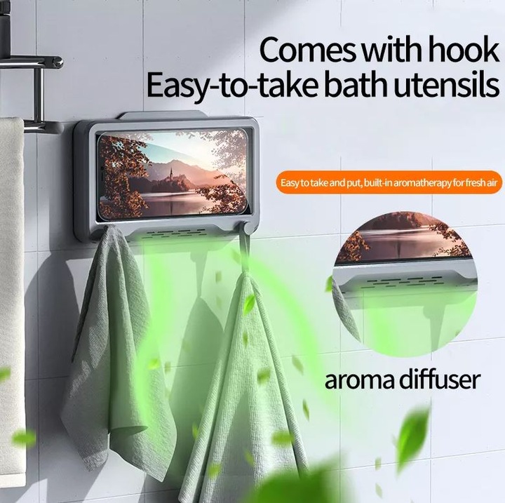 Produktbild PhoneLook Smartphone Befestigung Anti-Fog Spritzwasserdicht für Badezimmer & Badewanne