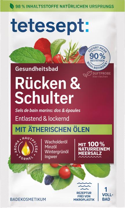 Actual product image Tetesept Bath Salts Back Shoulder Sachet (80 ml, Bath salts)