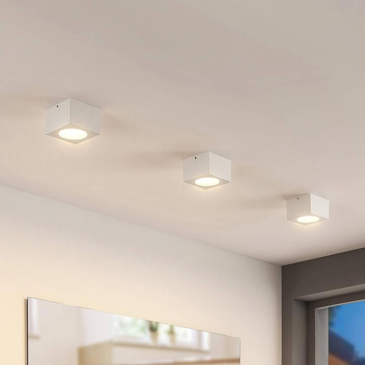 Image du produit Arcchio Nieva Downlight, GX53, carré, blanc (GX53)