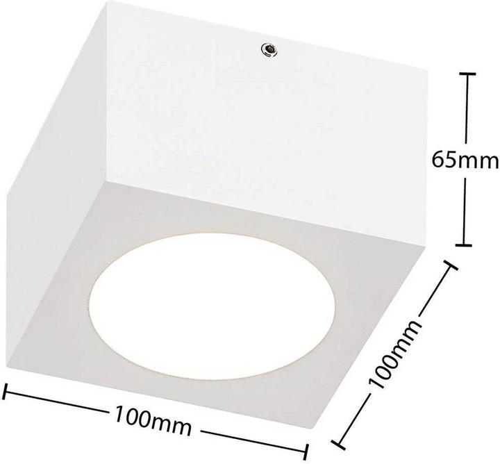 Image du produit Arcchio Nieva Downlight, GX53, carré, blanc (GX53)