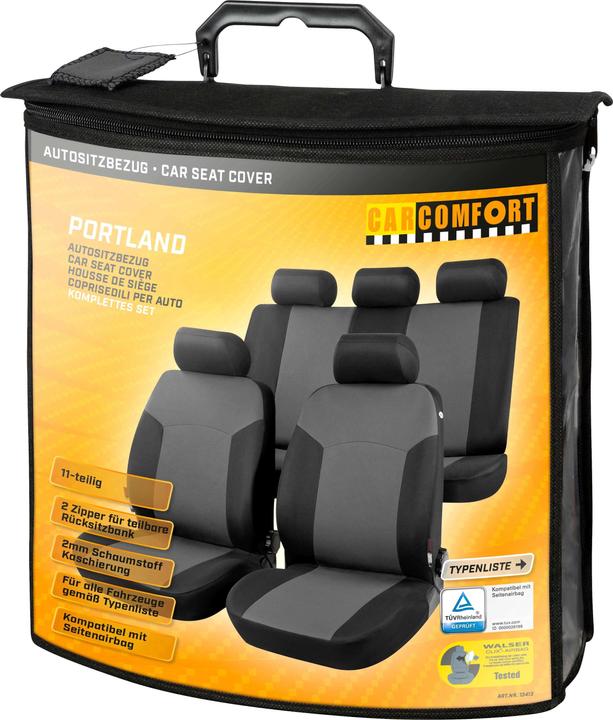 Actual product image CarComfort Car seat cover Portland grey