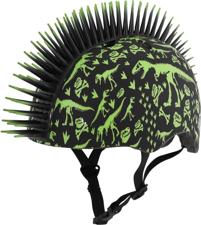 Produktbild MGA Kinderhelm Junior C-Remme T-Rex Bonez Mohawk Schwarze Grösse S Child Fs 5+ (50-54 cm) (neu) (54 cm)