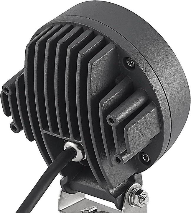 Actual product image Lindby Emar LED ground spike spotlight in dark gray (850 lm, IP65)