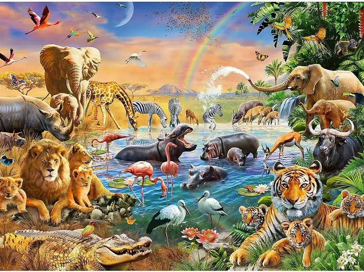 Immagine prodotto Ravensburger Wasserquelle in der Savanne (100 pezzi)