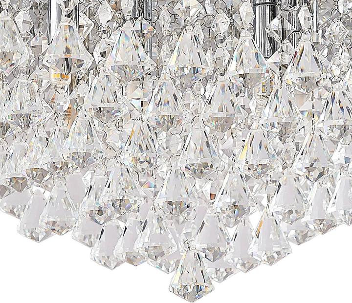 Produktbild Lindby Rimedia Kristall-Deckenleuchte, chrom 55 cm (G9)